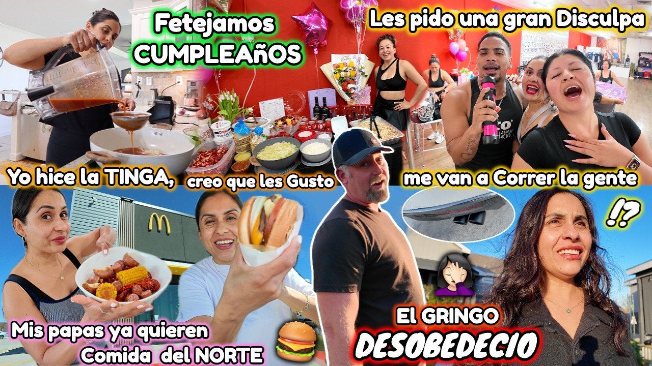 Hice TINGA Para Un CUMPLEA&ntilde;OS🥳🤢 EL GRINGO DESOBEDECIO mis Ordenes😤Mis papas Quieren Comida NORTE&ntilde;A🇺🇸