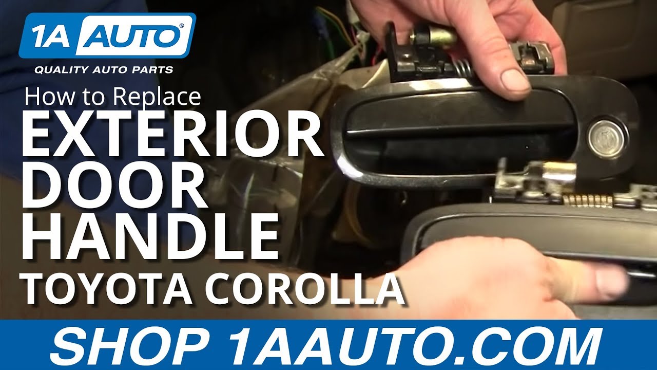 How to Replace Exterior Door Handle 98-02 Toyota Corolla