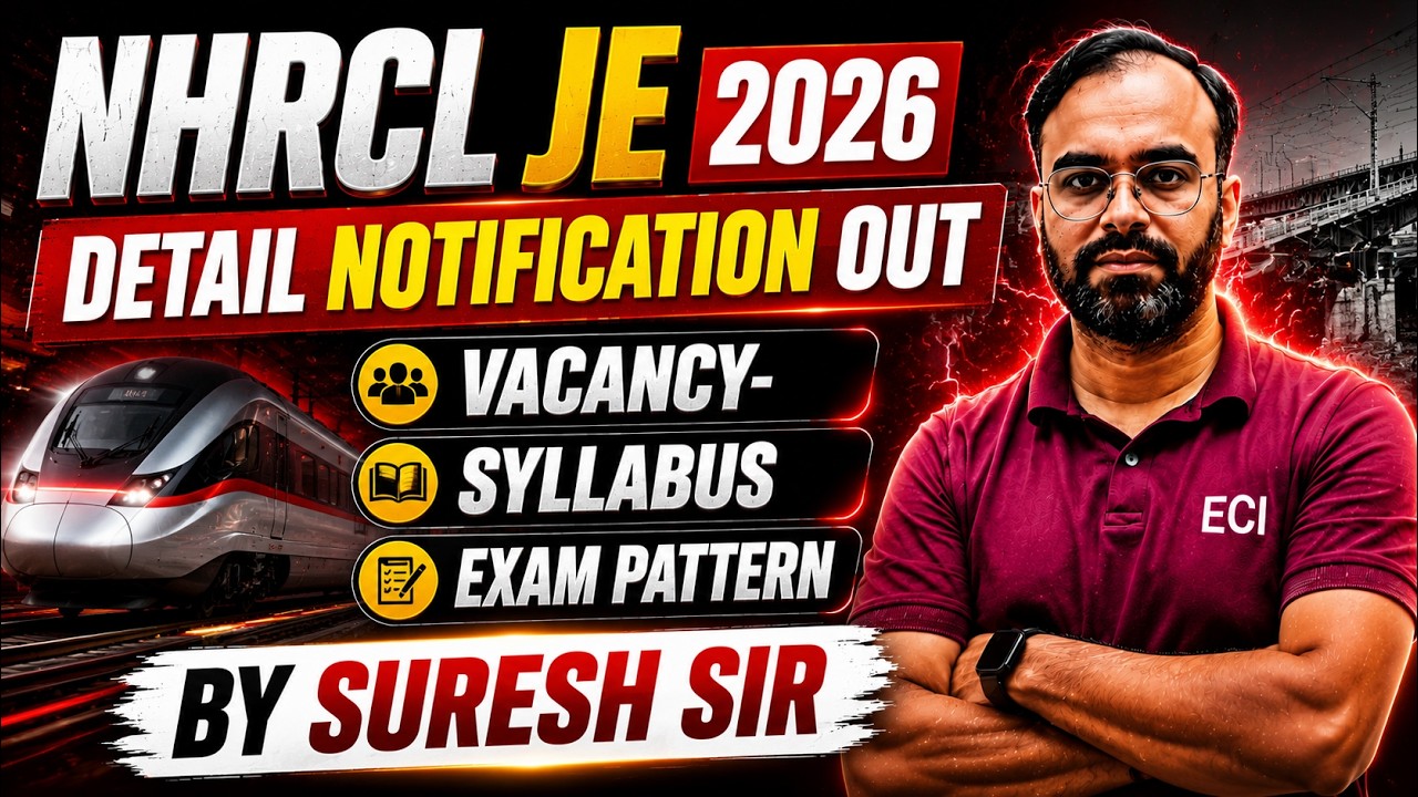NHRCL JE Recruitment 2026 🚨 Detailed Notification Out #electricaljob #sureshsir #electrical