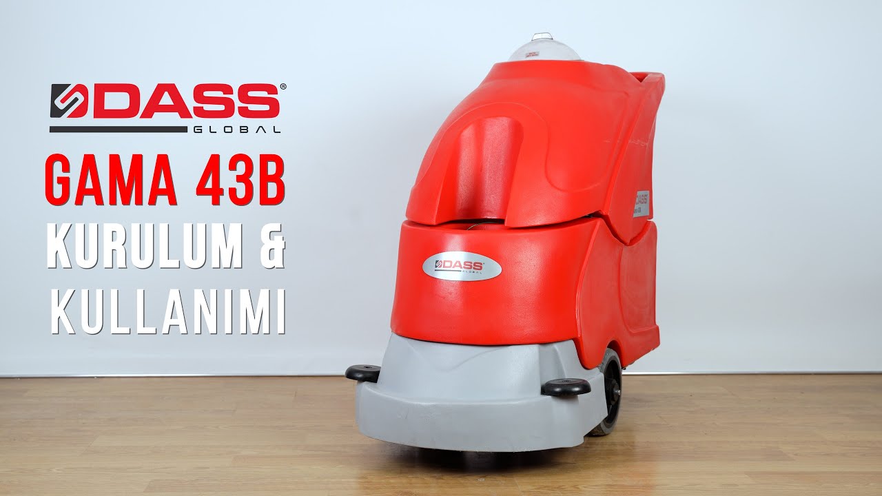 DASS Gama 43B Akülü Zemin Temizleme Makinası – Kurulum & İlk Kullanım 🚀