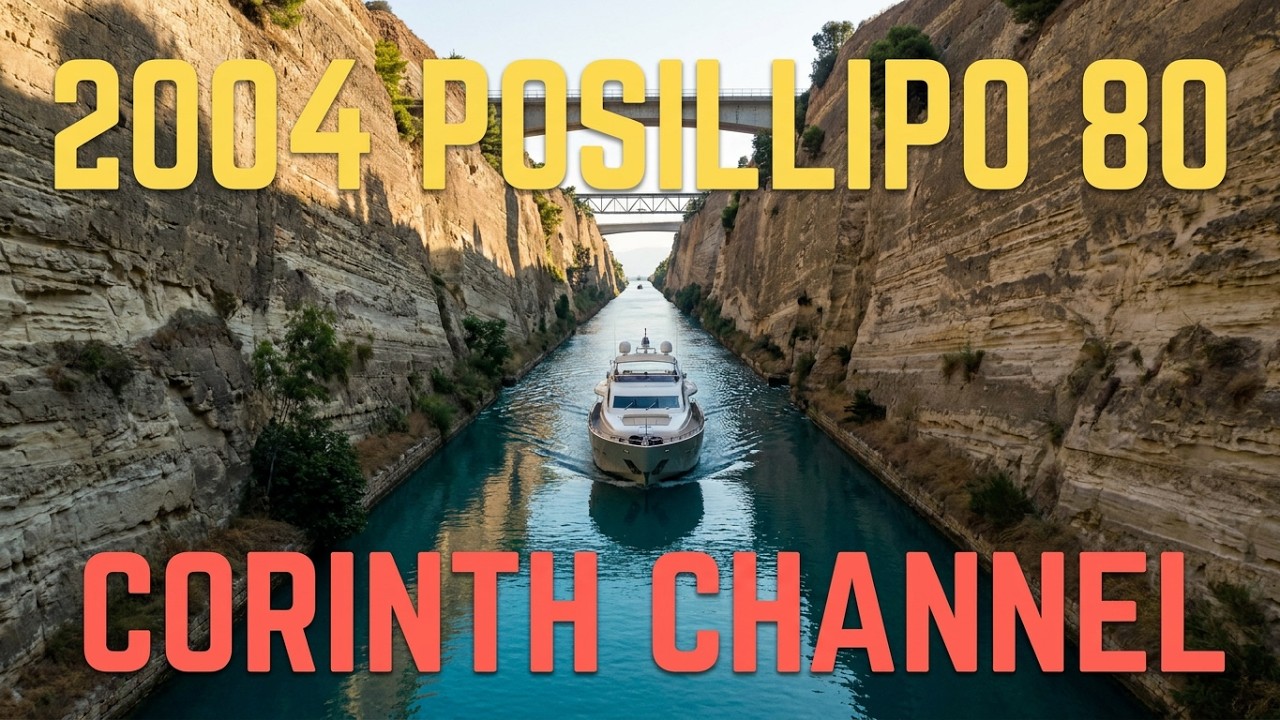 2004 Posillipo 80 “NBH” crossing Corinth Channel