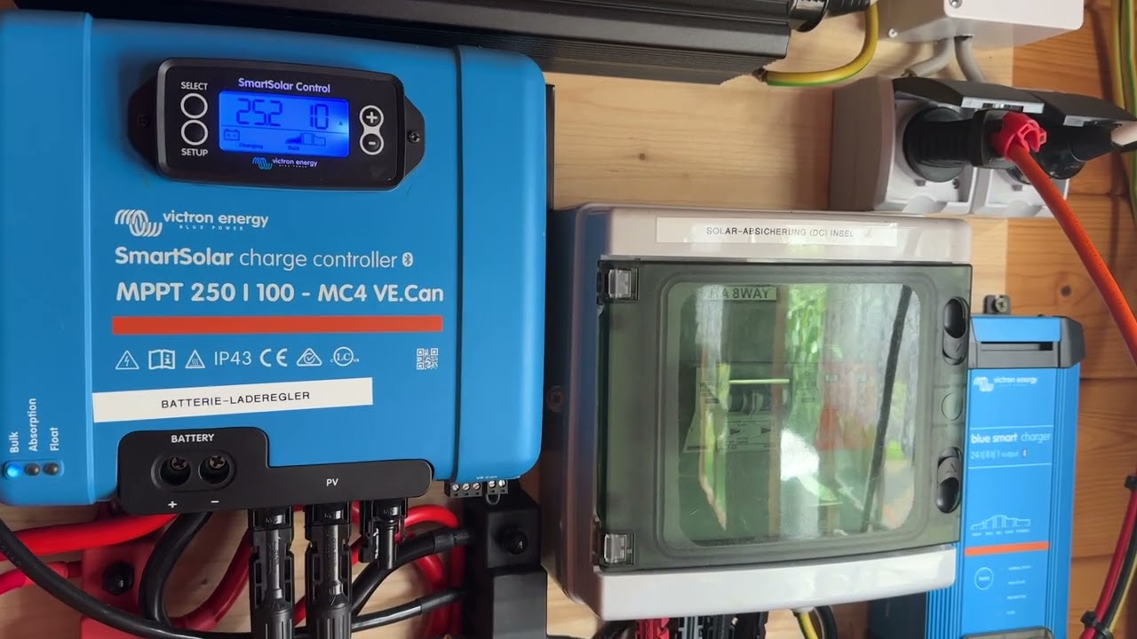 Solar-Inselanlage (Offgrid) | Max. 1640 Wp | 5 kW-Speicher (2 x 24V 100Ah) | Victron Laderichter