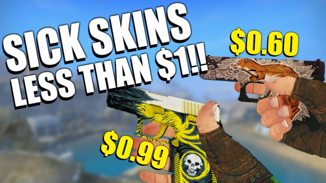 The 10 BEST CS:GO SKINS for less than $1 | TDM_Heyzeus
