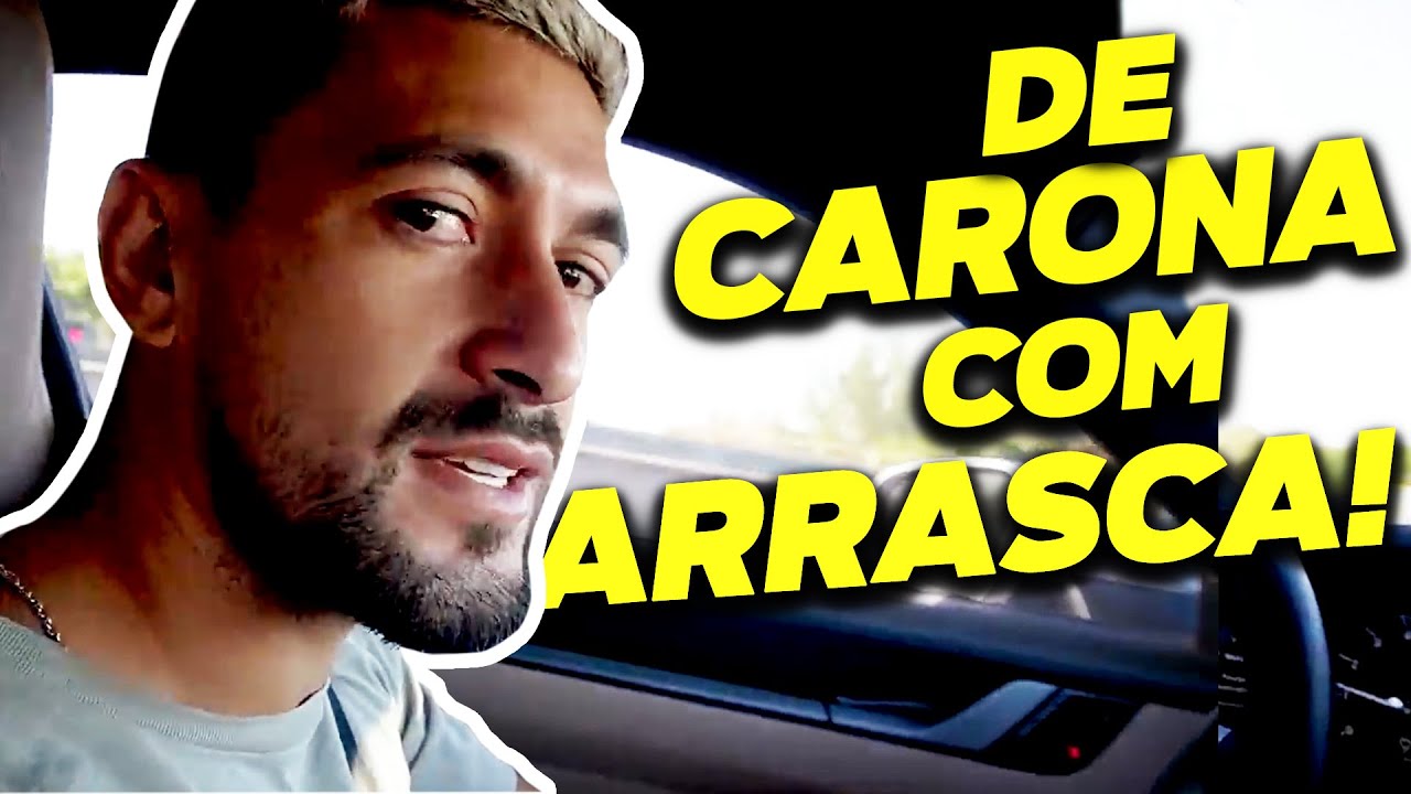 Top demais! De carona com Arrascaeta a caminho do treino no Flamengo!