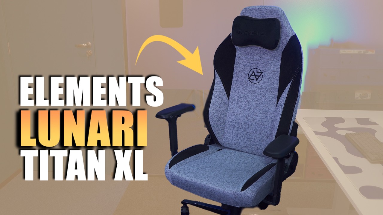 CADEIRA ERGONÔMICA para pessoas GRANDES! // Elements Lunari Titan XL