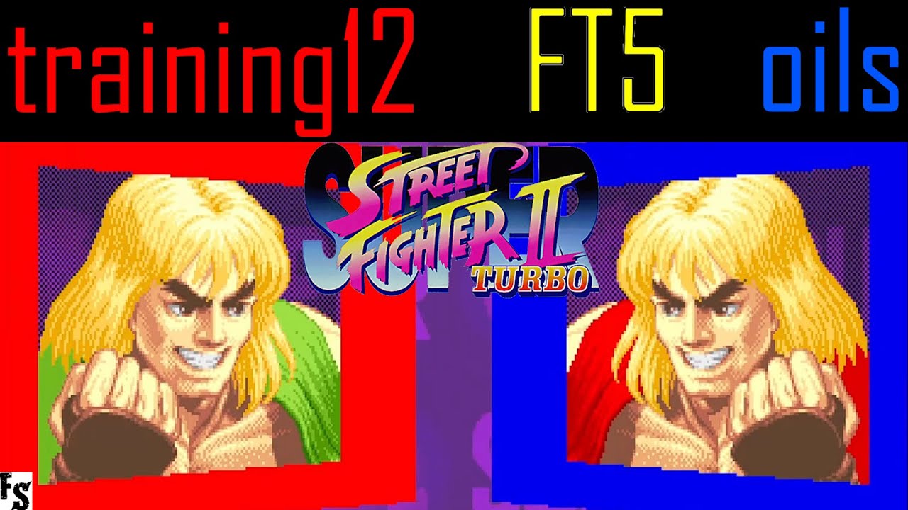 Super Street Fighter 2 Turbo - training12 [Ken] vs oils [O.Ken] (Fightcade FT5)