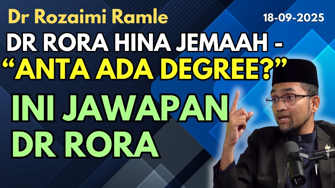 Dr Rozaimi: Dr Rora Hina Jemaah Dengan Soalan 
