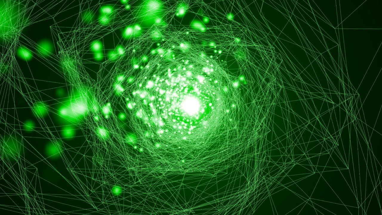 • Fundo Abstract do Túnel de Tecnologia Wireframe Virtual com Loop sem Costura Sinalizadores | 4K