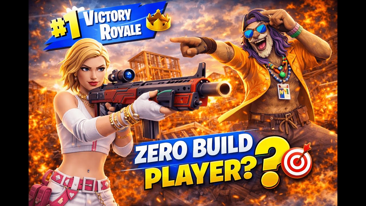 A Zero Build player in OG BUILD MODE?! 👑🎯 (He started trolling...)
