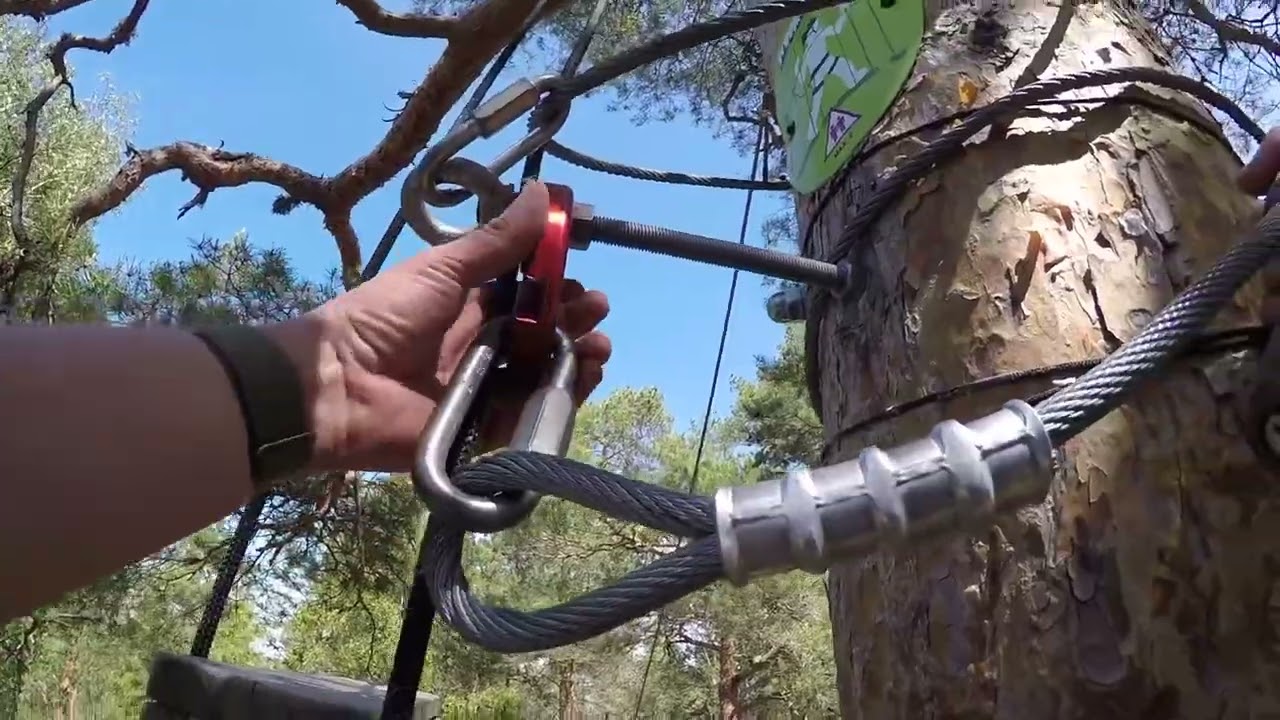Trosa aktivitetsbana Zipline klättervägg 2025. 🎥 GoPro Hero 4