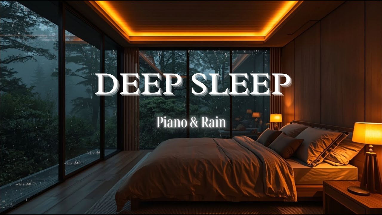 Deep Sleep Music 🌲 Deep Forest Night | Soft Piano