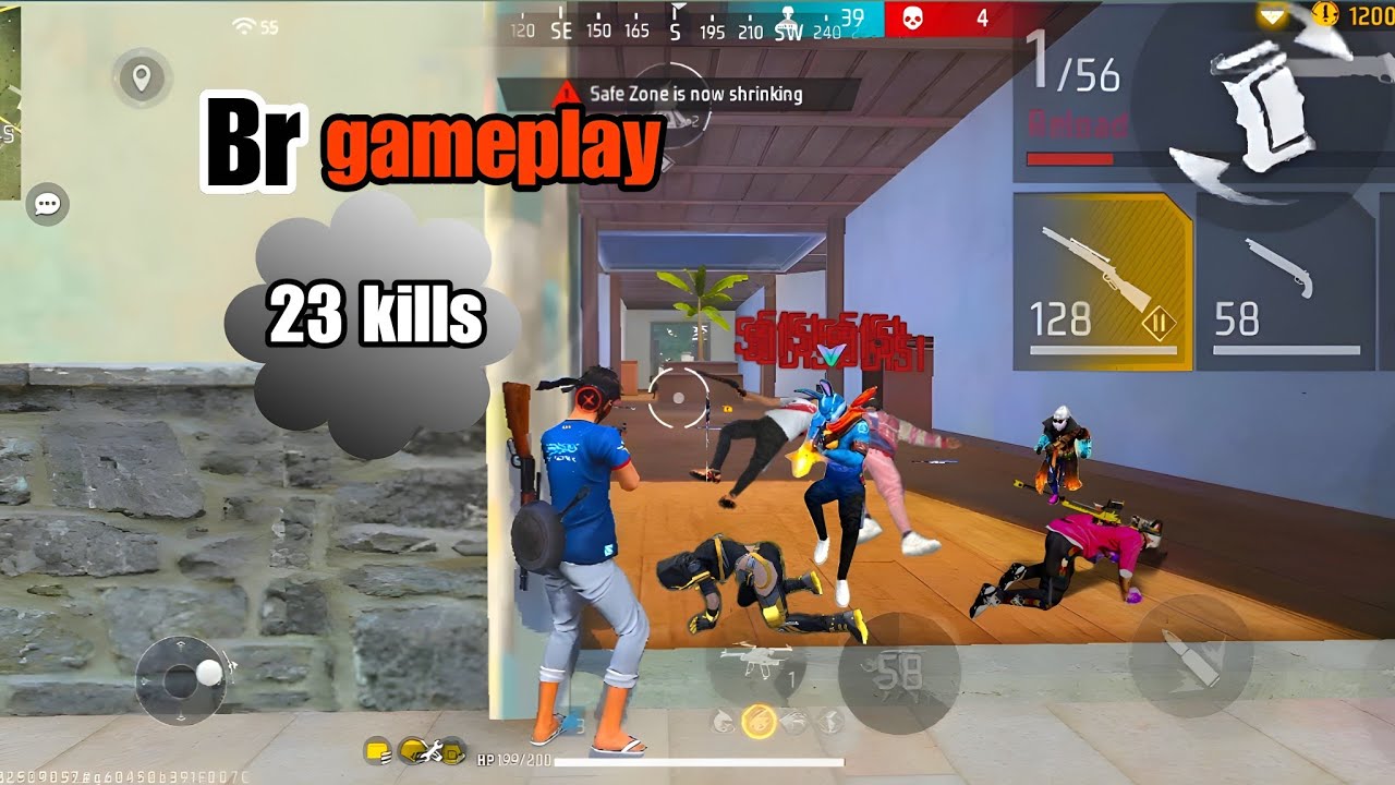BR Solo vs Squad 🔥 Intense Clutch Gameplay | 1v4 Pro Moments | Free Fire ll MP5 + AK 99% Headshot 