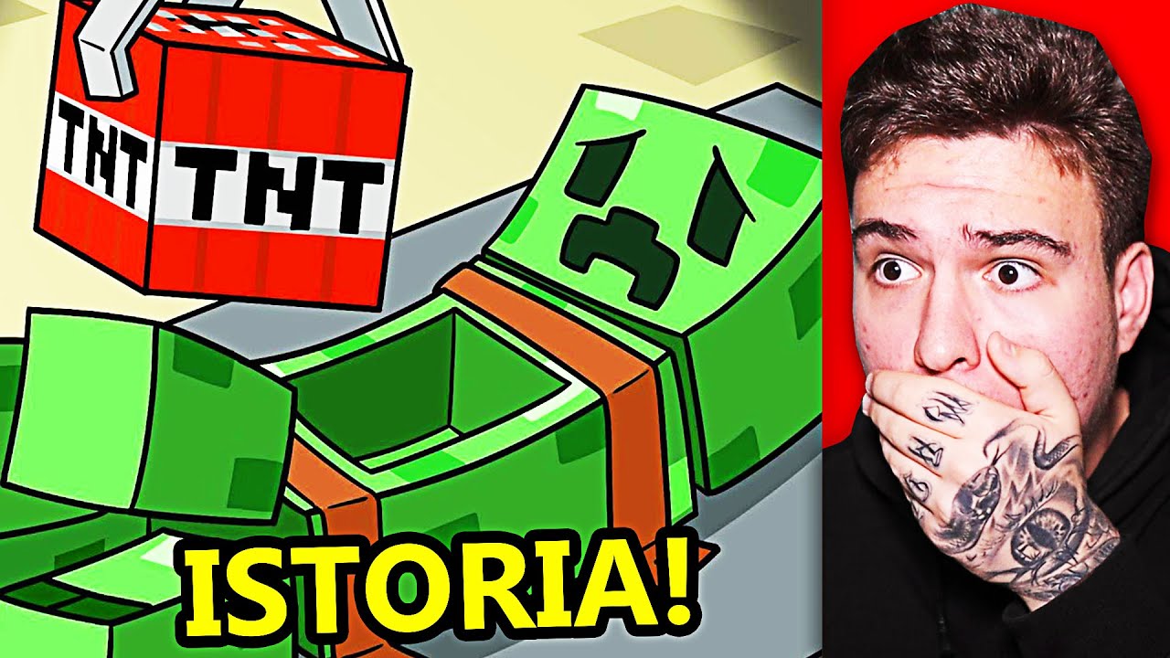 Istoria Creeper-ului Din Minecraft ! (Animație)