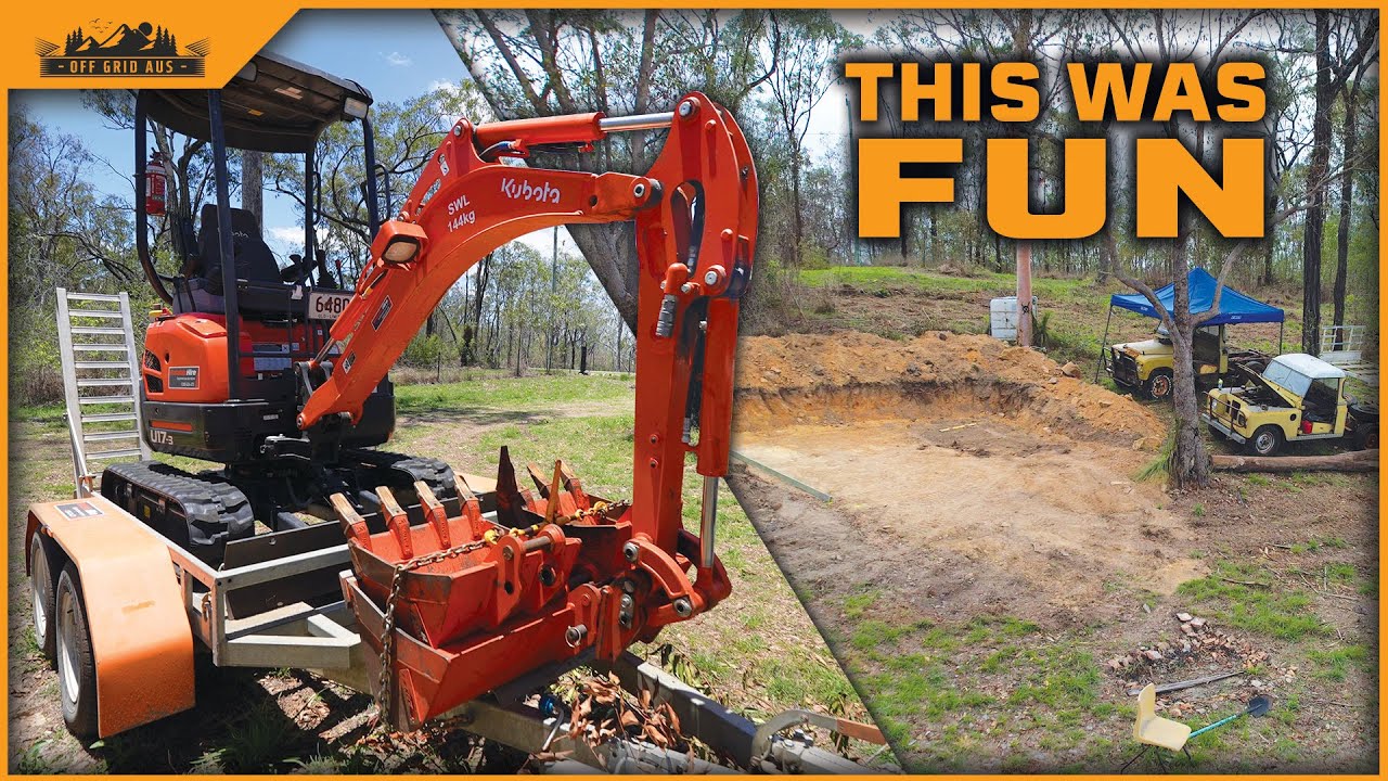 Building a Multi-Purpose carport on our Off-grid Property | Young family off grid in Australia