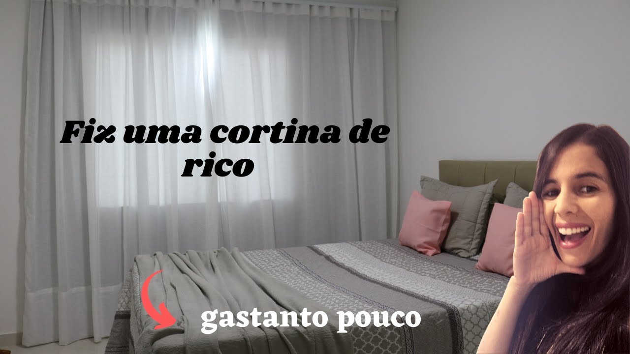 DIY, FAÇA VOCÊ MESMO:CORTINA COM TRILHO SUIÇO, MODELO WAVE.