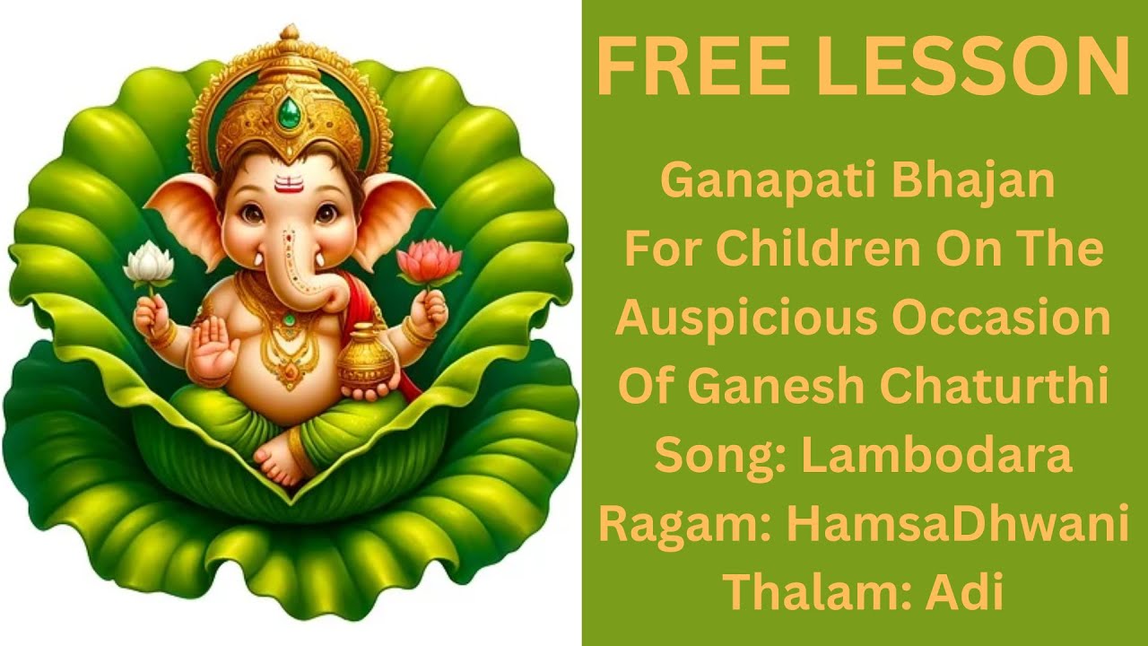 FREE LESSON | Bhajan For Children For Ganesh Chaturthi| Uma Premanand |