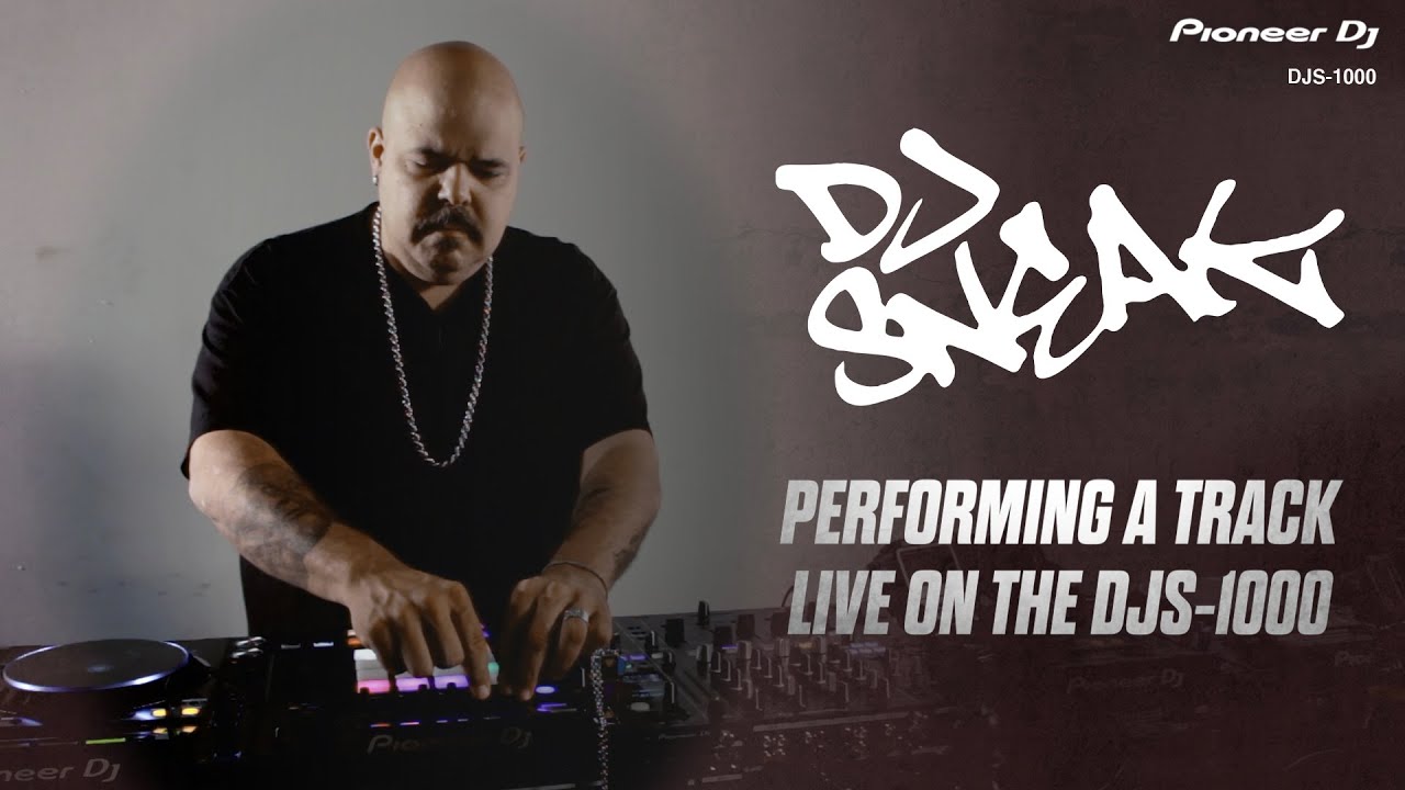 DJ Sneak performing a track live on the DJS-1000