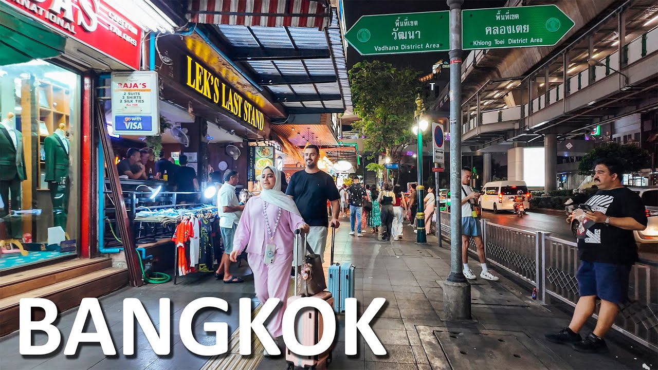 Night Bangkok Street Life Nana,  Siam Center | Beautiful Thailand  🇹🇭