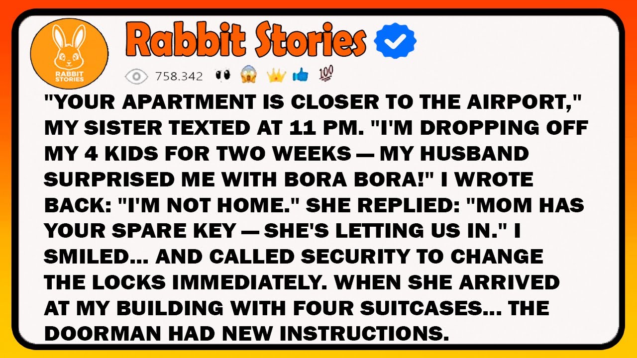"Your Apartment Is Closer To The Airport,' My Sister Texted At 11 PM. 'I'm Dropping Off My 4 Kids...