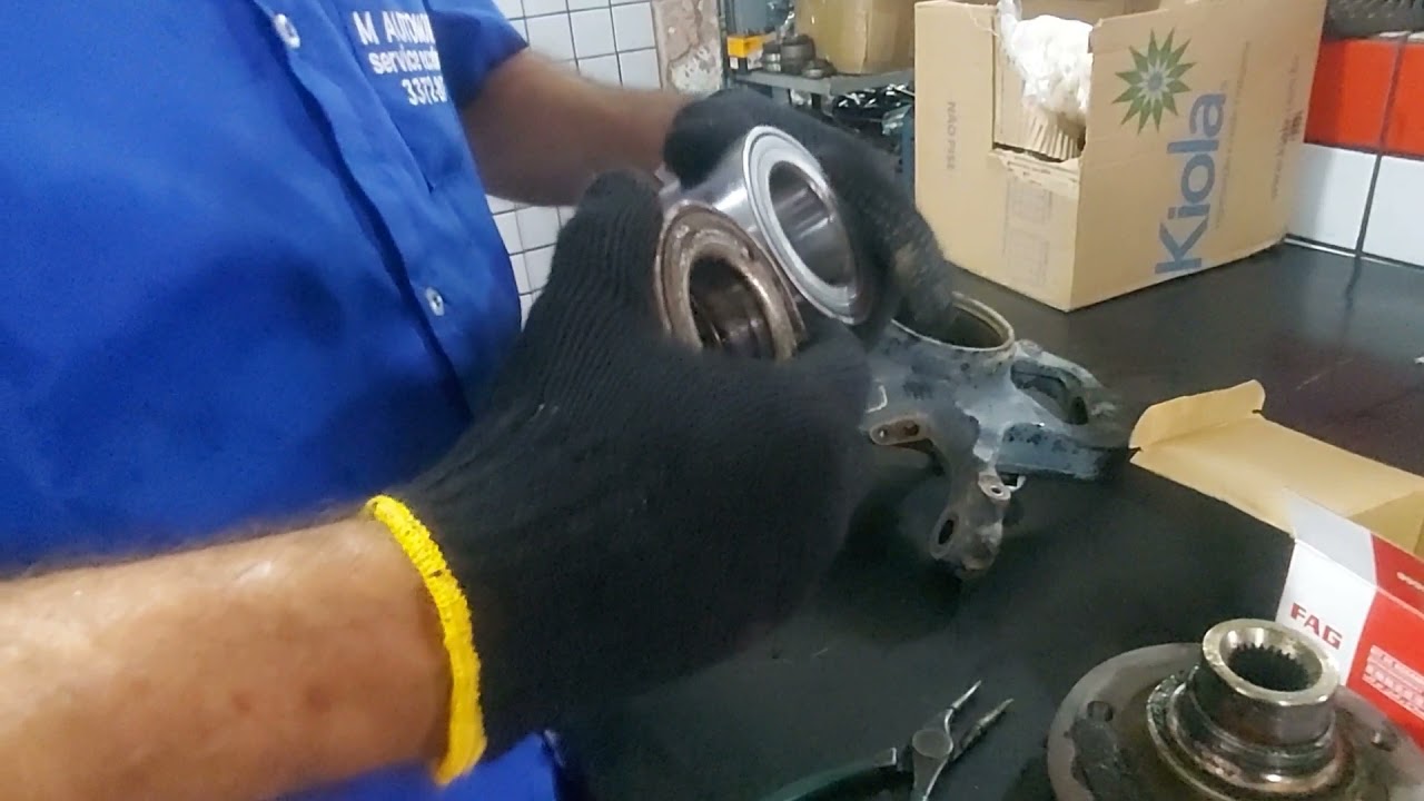 troca do rolamento dianteiro da amarok