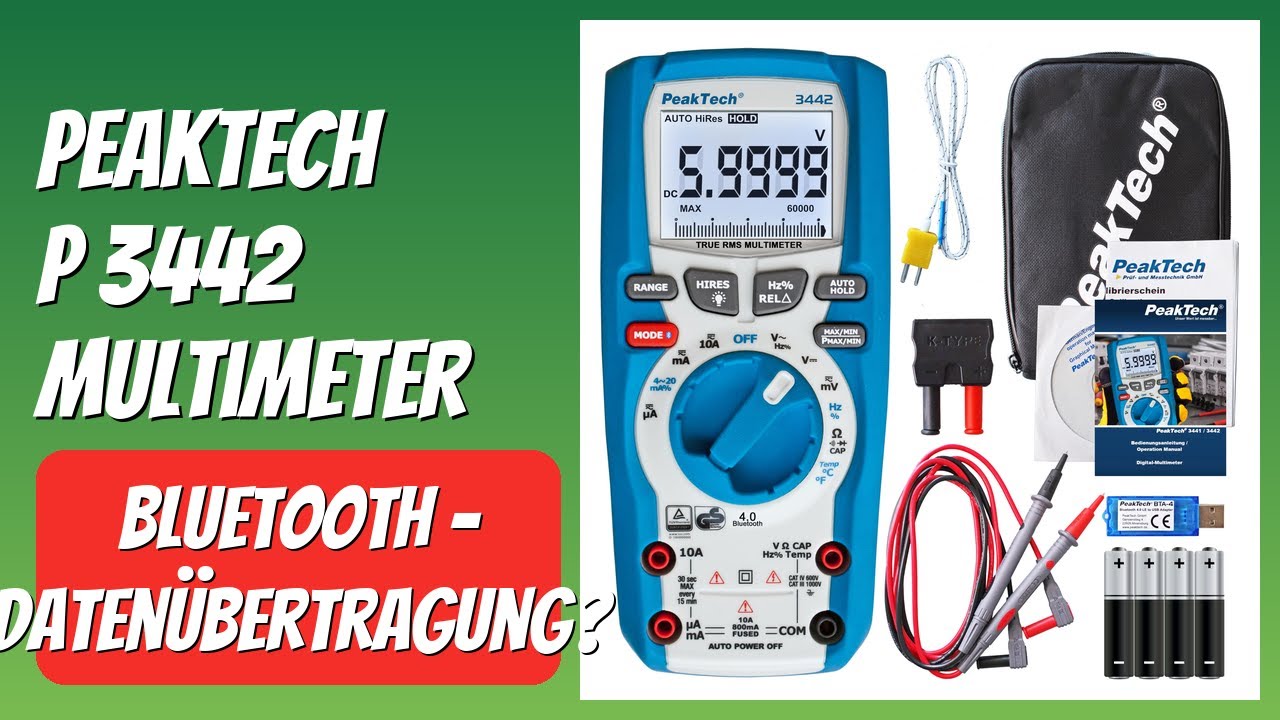 BEWERTUNG (2025): PeakTech P 3442 Multimeter. WESENTLICHE Einzelheiten
