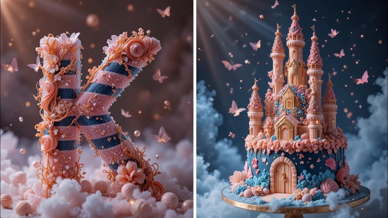 A to Z Beautiful happy b'day cake 🎂 According To Your Name's First Letter #trending#cake#video #hype