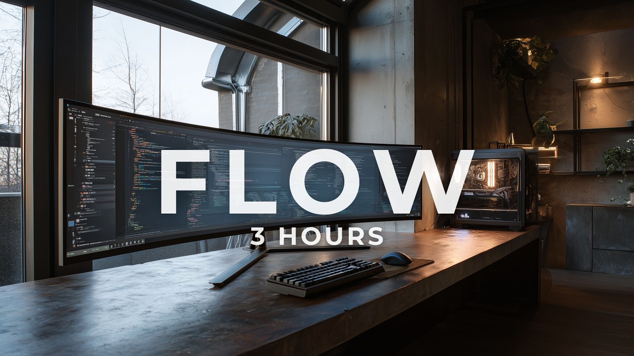 3 Hours DEEP WORK // Concentration Music for Programming (Dub Techno)