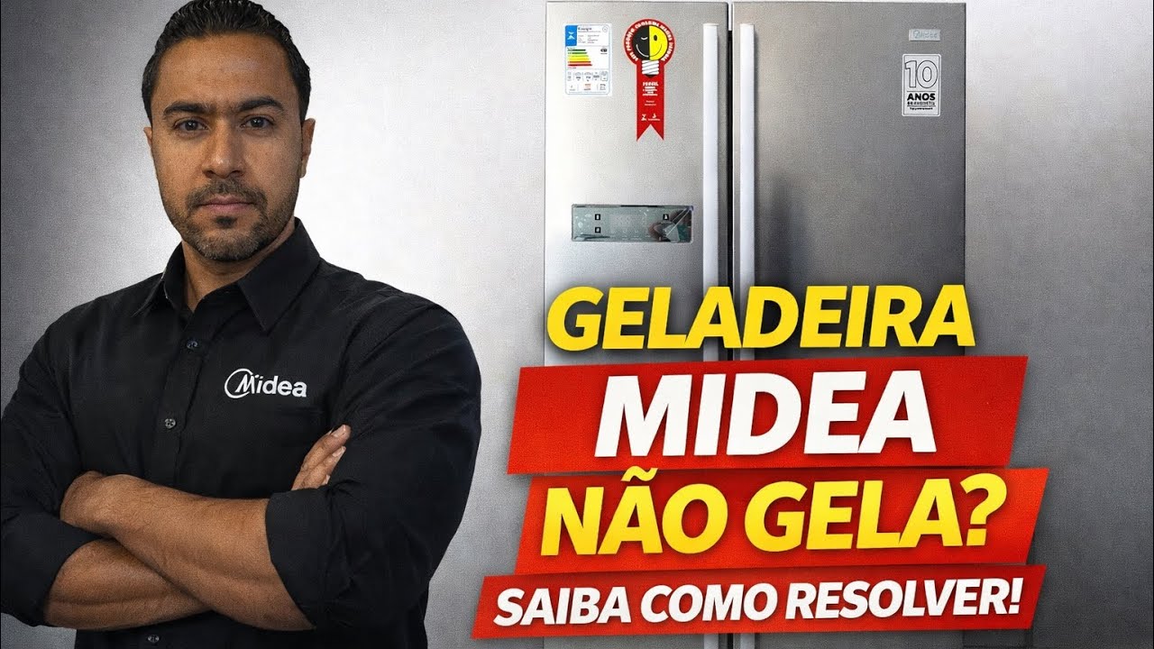 GELADEIRA MIDEA SIDE BY SIDE NÃO ESTÁ GELANDO? Resolvendo o problema Passo a Passo!