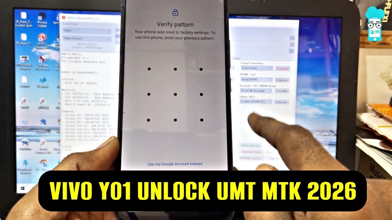 VIVO Y01 UNLOCK MT MTK 2026 | PATTERN & FRP LOCK