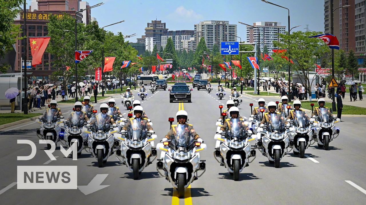 UNSEEN VIDEO: Xi Jinping Receives Grand Welcome in Pyongyang as Kim Jong Un Hosts State Visit | AC1B