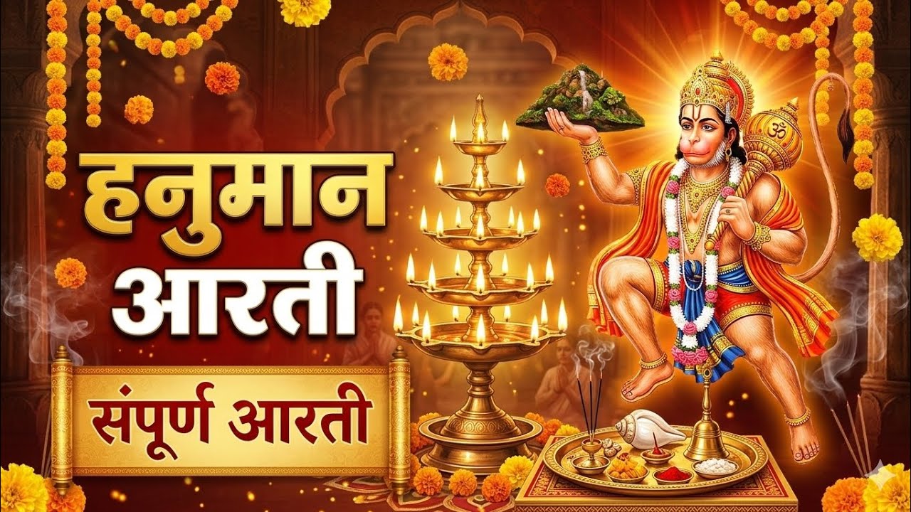 सुबह शाम सुनें हनुमान जी की आरती | Hanuman Ji Ki Aarti | Bajrangbali Bhajan