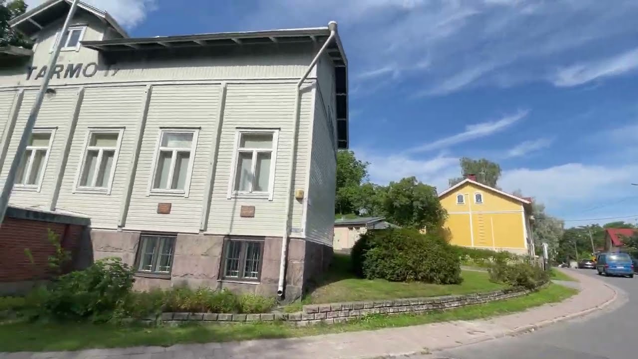 Raunistulan sillan kupeesta Pohjolan läpi Kähäriin ja Vakka-Suomentielle / Turku, Finland (4K)
