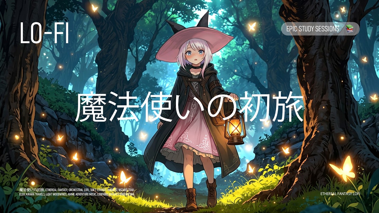 Ethereal Fantasy Lofi ✨ A Wizard’s First Flight [魔法使いの初旅]