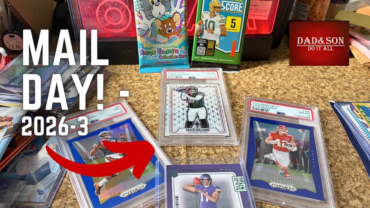 BIG HITS?! 📦 Mail Day #3 of 2026! | Dad & Son Sports Card Opening!