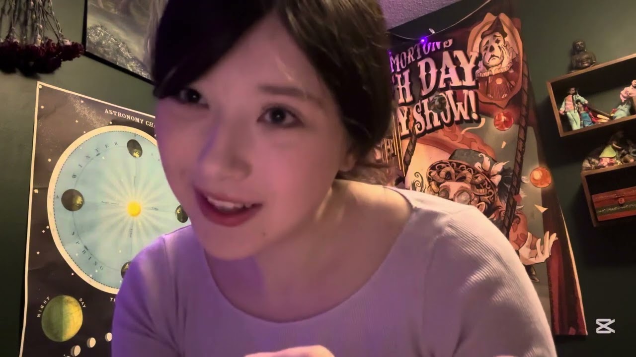 Girl beside you gives you a makeover in class ASMR (hair, nails, makeup) 💄🖌️