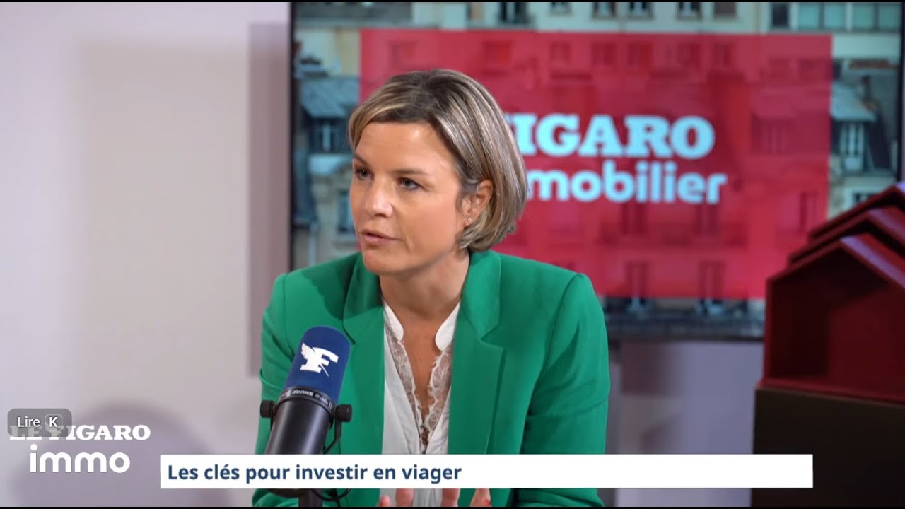 Sophie Richard parle investissement viager sur le plateau du Figaro Immo - Figaro TV