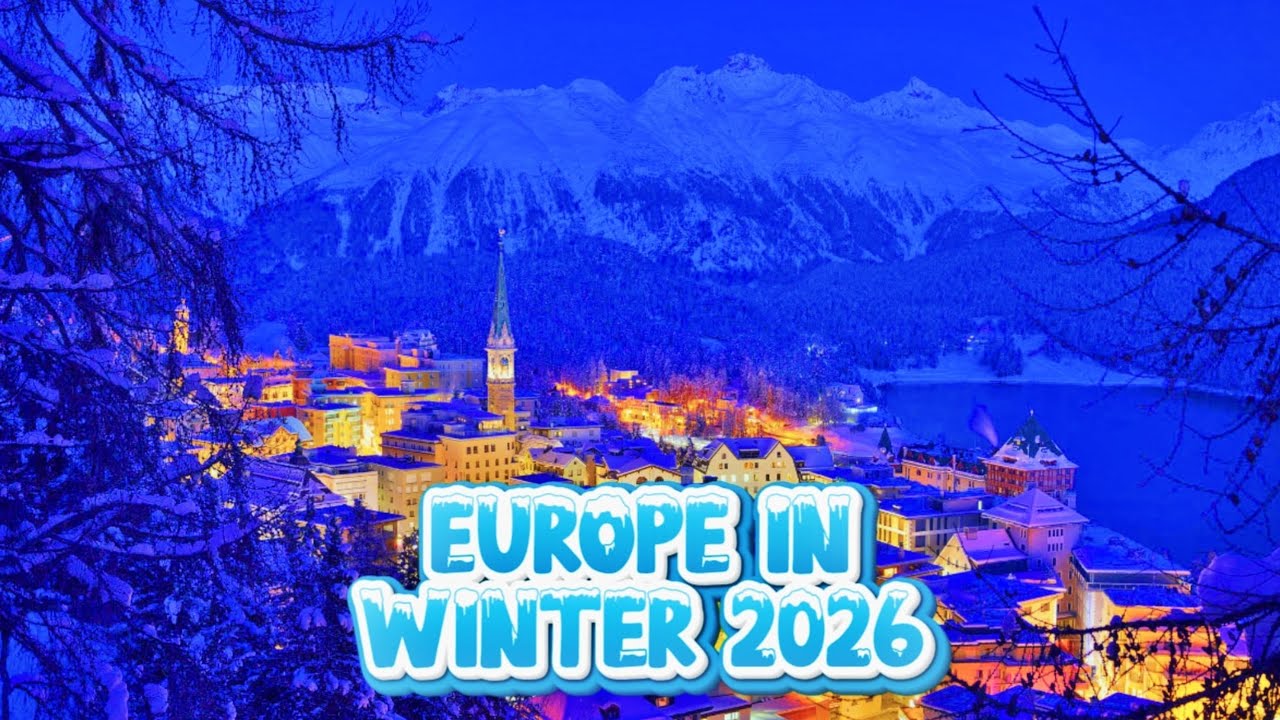 10 лучших зимних направлений в Европе в 2026 году ❄️ Северное сияние, заснеженные города и рождес...