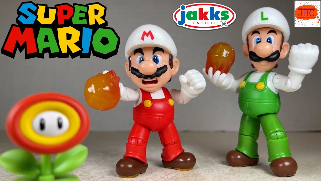 Огненный цветок! Огненный Марио и Огненный Луиджи из Super Mario от Jakks Pacific: обзор фигурок ...