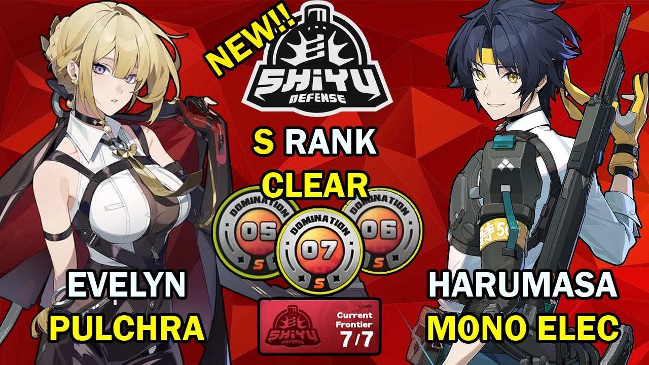 Evelyn x Pulchra & Harumasa Mono Elec! | NEW Shiyu Defense 5-6-7 S Clear | Zenless Zone Zero ZZZ 1.6