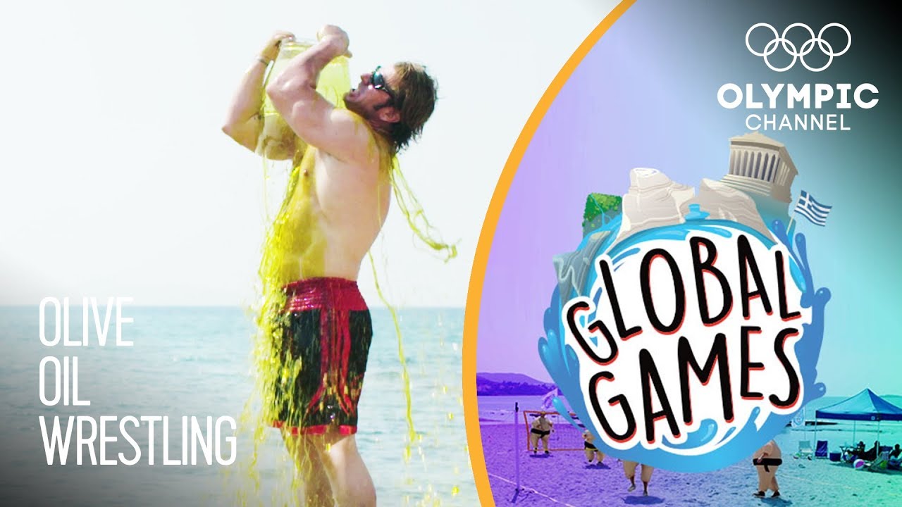 Olive Oil Wrestling - Olympians vs Influencers | The Global Games