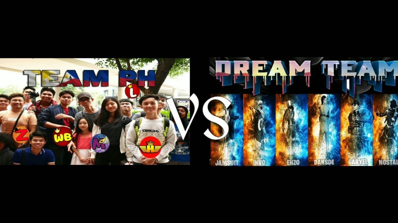 TEAM PH VS DREAM TEAM UN EXPECTED MEET IN GAME (RULES OF SURVIVAL)