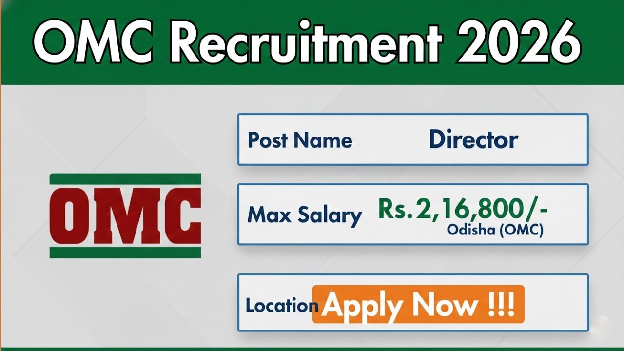 OMC Director Recruitment 2026 - Apply Offline #jobs #omc