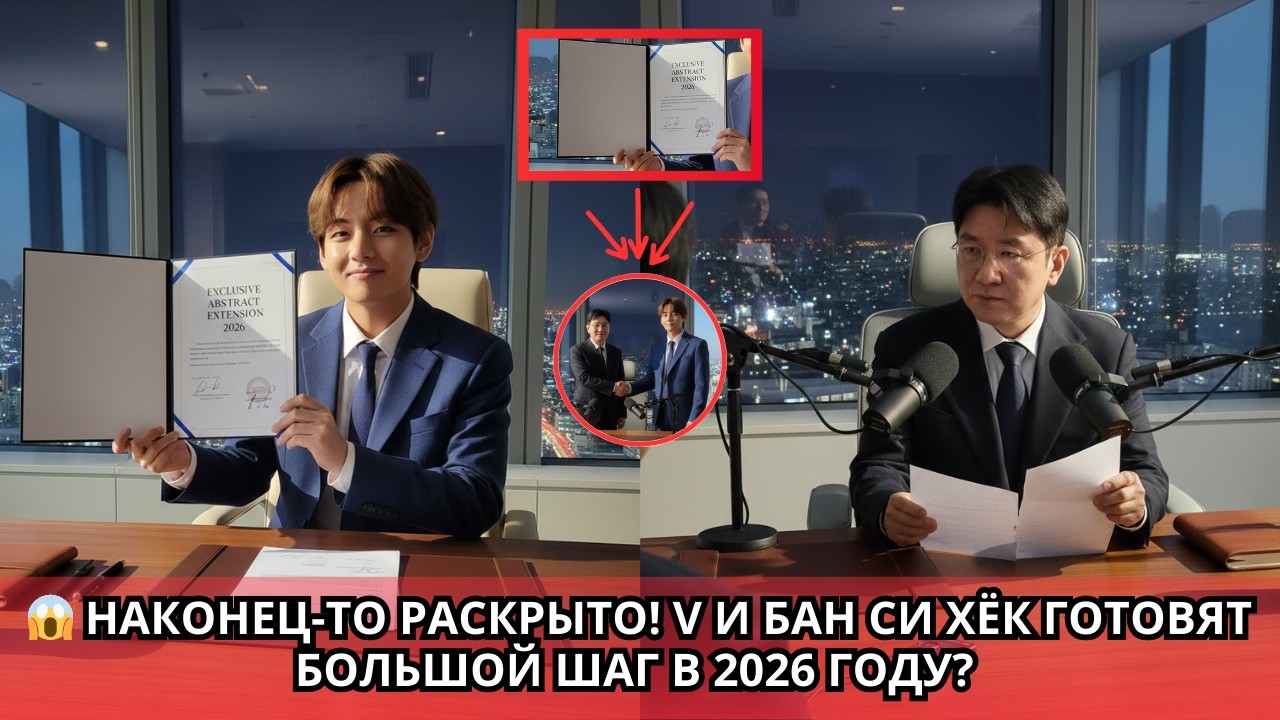😱 ТОЛЬКО ЧТО СТАЛО ИЗВЕСТНО! V И БАНГ СИ ХЮК ГОТОВЯТСЯ К ВАЖНОМУ ШАГУ В 2026 ГОДУ