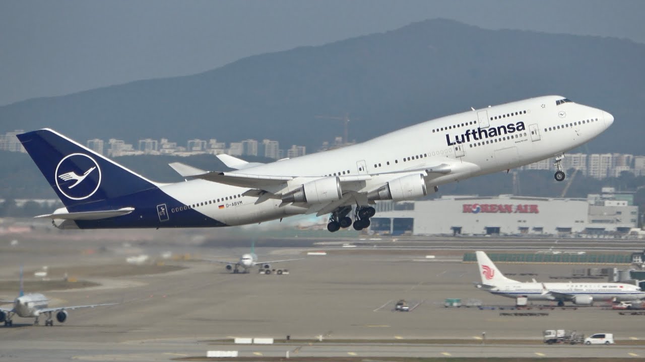 Seoul Incheon Airport Runway 16L Afternoon Departures. Planespotting in 4K South Korea