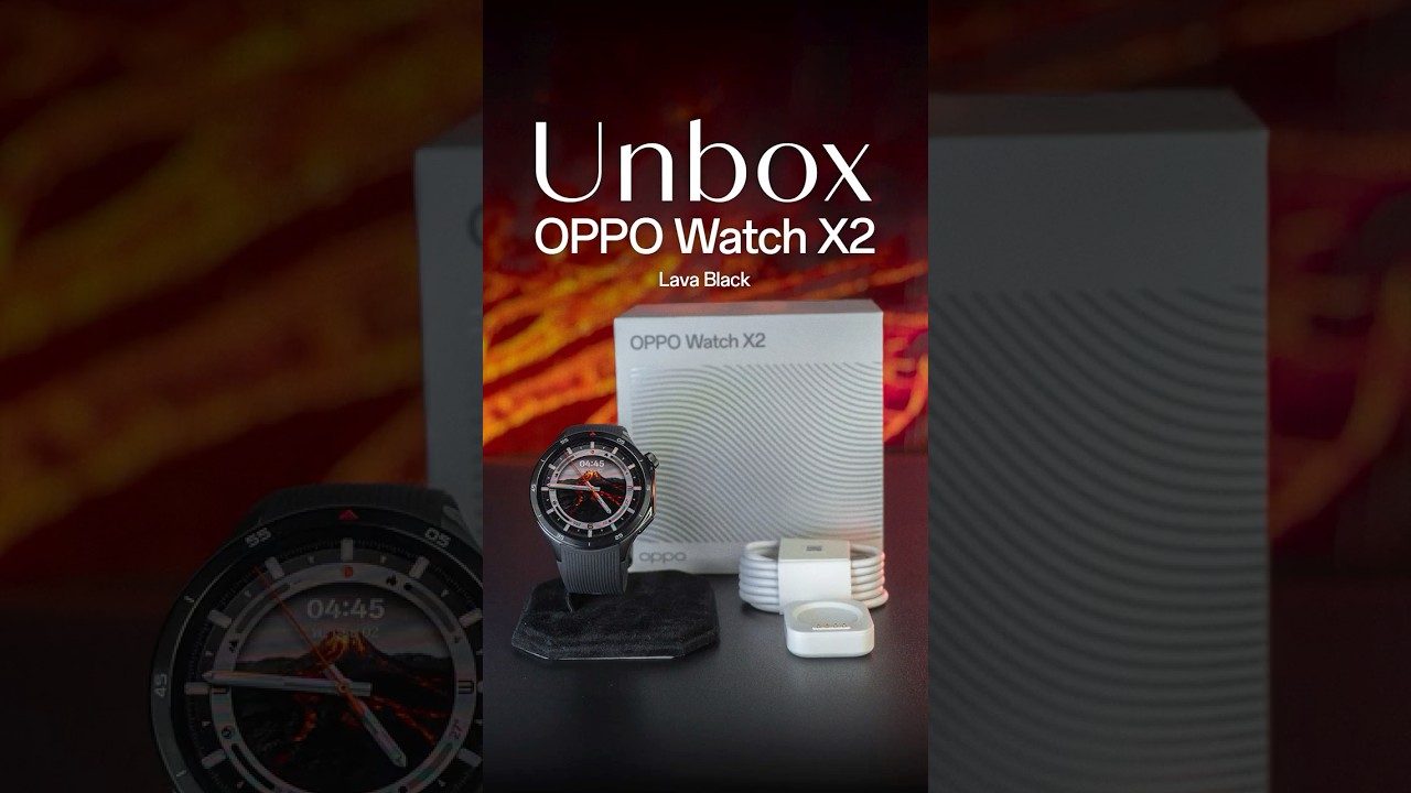 OPPO Watch X2 | Unbox Watch X2  ( Lava Black )
