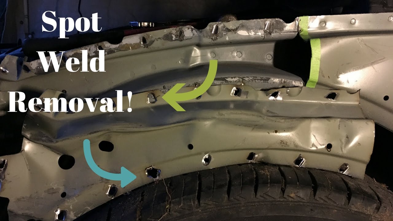 How To Remove/Drill out Spot Welds On a Car