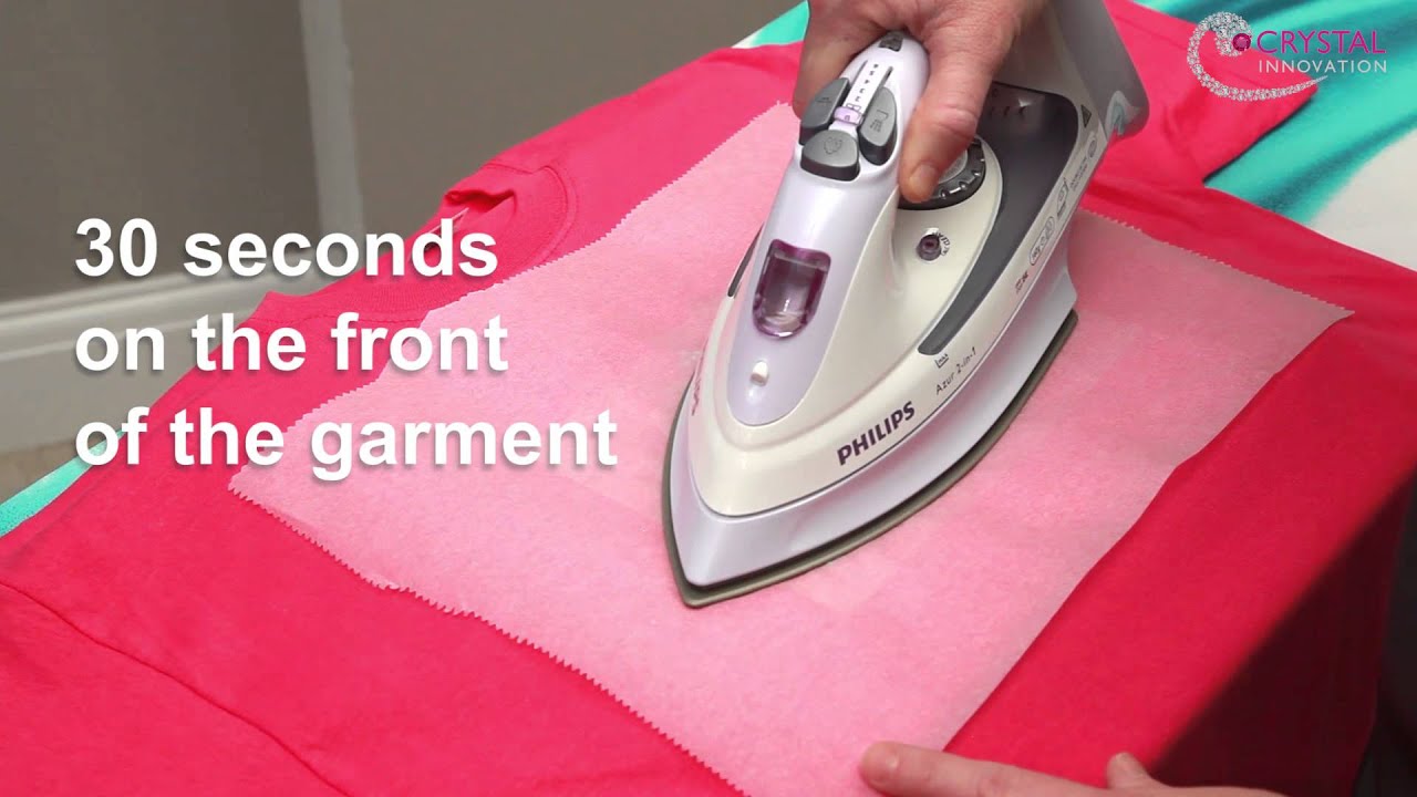 How to Iron on rhinestone transfers