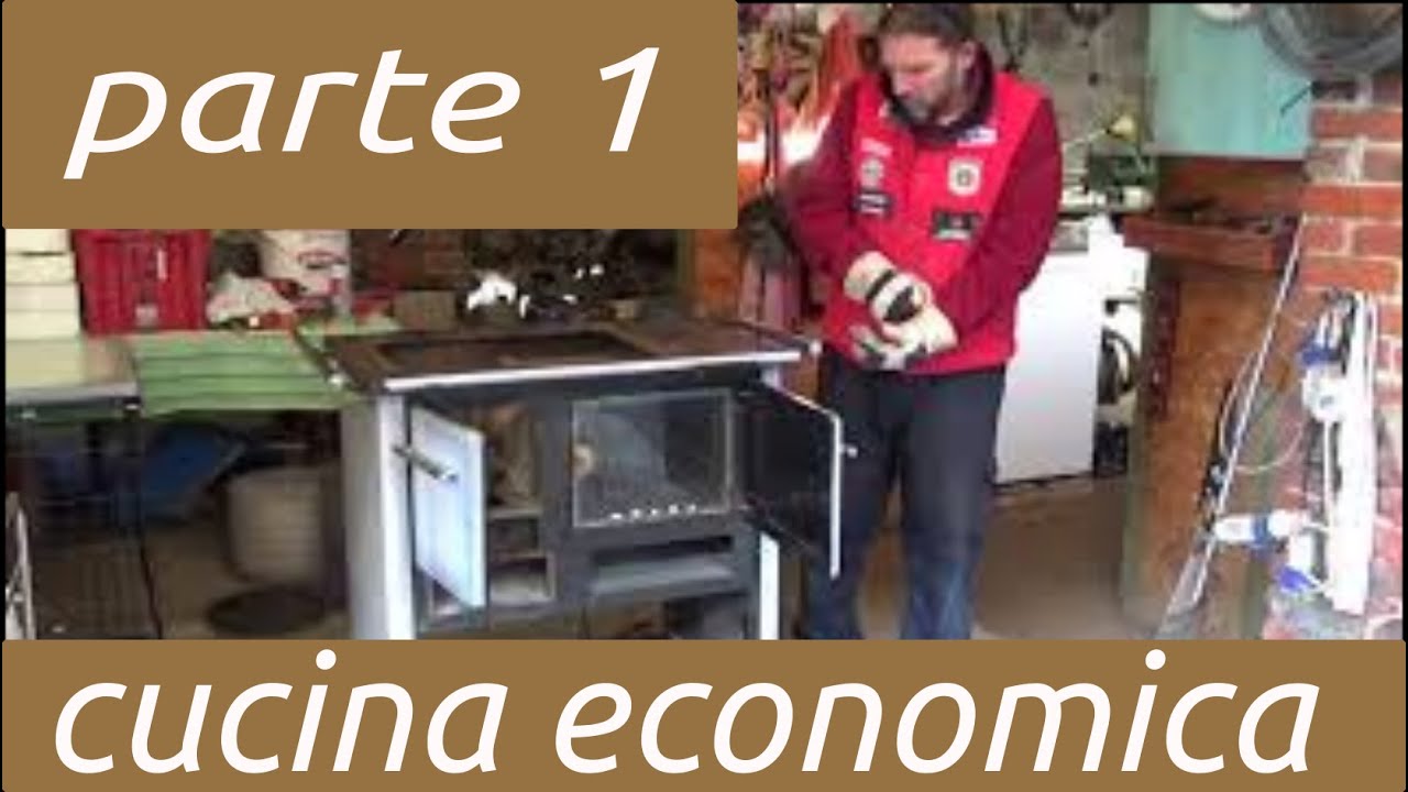 1 La cucina economica della cascina, comprata usata da sistemare, trasporto e primo intervento