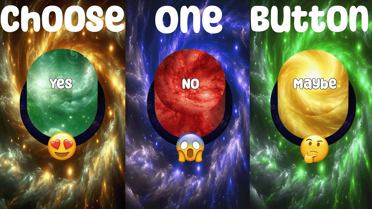 Choose One Button! YES or NO or MAYBE Challenge! 🟢🔴🟡