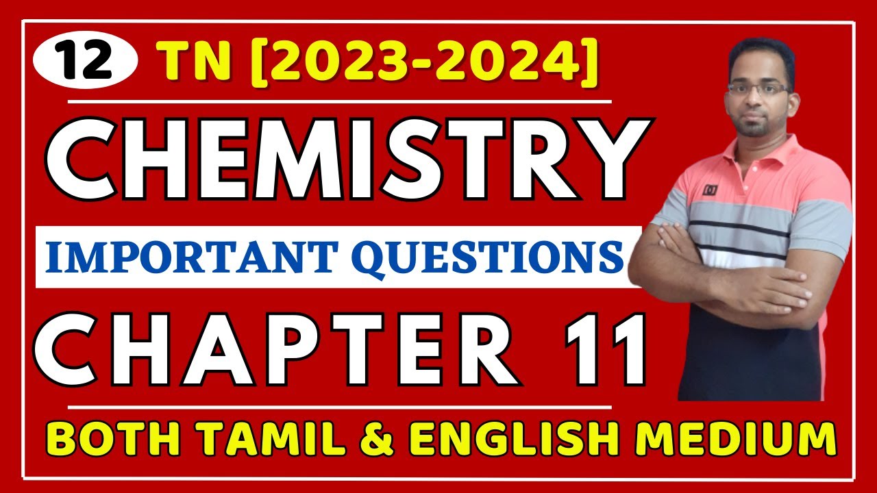 12th Chemistry Chapter 11 important Questions | 12th Chemistry important Questions | @kalvitube